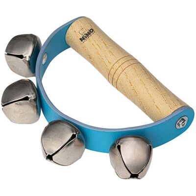 Nino Percussion Sleigh Bells Blue - Publicité Nino Percussion Sleigh Bells Blue - Publicité