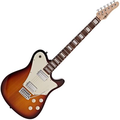 Knoxville Select Electric Guitar by Gear4music Sunburst - Publicité Knoxville Select Electric Guitar by Gear4music Sunburst - Publicité