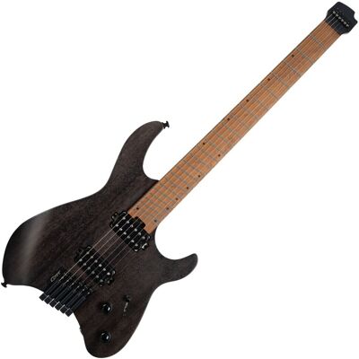 Cort Space G6MS Headless Multiscale Guitar Semi Gloss Trans Black - Publicité Cort Space G6MS Headless Multiscale Guitar Semi Gloss Trans Black - Publicité