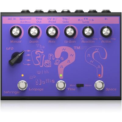 Behringer THE FLANGE WITH NO NAME Flanger Pedal - Publicité Behringer THE FLANGE WITH NO NAME Flanger Pedal - Publicité