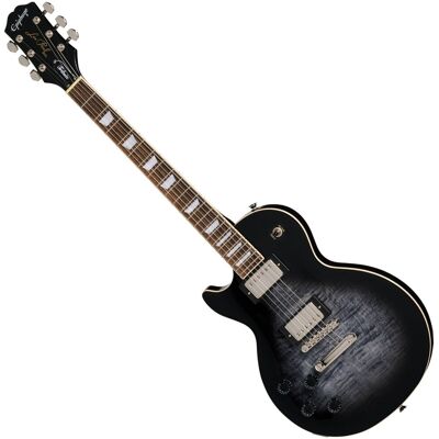 Epiphone Les Paul Tribute Plus Left Handed Ebony Burst - Publicité Epiphone Les Paul Tribute Plus Left Handed Ebony Burst - Publicité