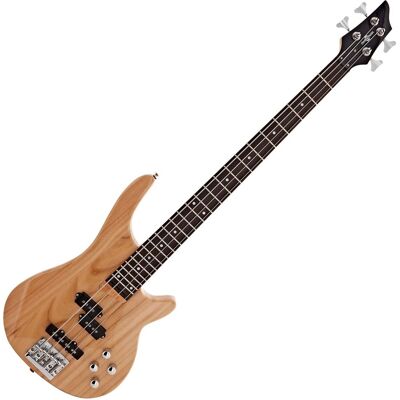 Chicago Bass Guitar by Gear4music Natural - Publicité Chicago Bass Guitar by Gear4music Natural - Publicité