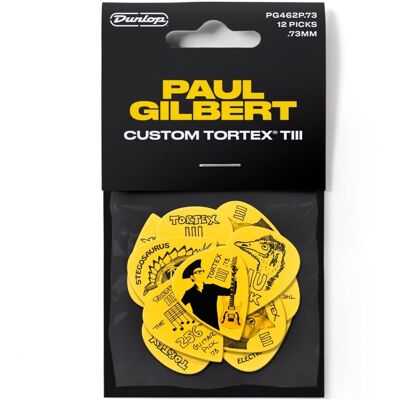 Dunlop Paul Gilbert Custom Tortex Jazz III .73mm Picks Pack of 36 - Publicité Dunlop Paul Gilbert Custom Tortex Jazz III .73mm Picks Pack of 36 - Publicité