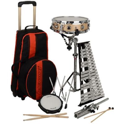 Ludwig Musser LE2483RBR Percussion Combo Practice Kit - Publicité Ludwig Musser LE2483RBR Percussion Combo Practice Kit - Publicité