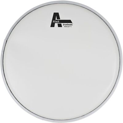 Attack Drumheads Attack 8" ProFlex2 2 Ply Heavy White Coated Drum Head - Publicité Attack Drumheads Attack 8" ProFlex2 2 Ply Heavy White Coated Drum Head - Publicité