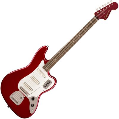 Squier FSR Classic Vibe Bass VI Matching Headstock Candy Apple Red - Publicité Squier FSR Classic Vibe Bass VI Matching Headstock Candy Apple Red - Publicité