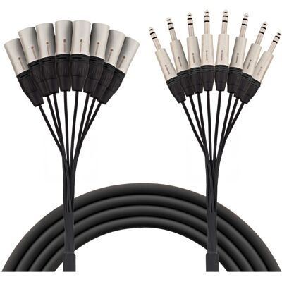 Studiospares 8-Way XLR Male - Stereo Jack Loom 5m - Publicité Studiospares 8-Way XLR Male - Stereo Jack Loom 5m - Publicité