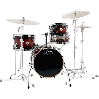 DW Drums Design Series Mini Pro 16 Maple Shell Pack Tobacco Burst - Publicité DW Drums Design Series Mini Pro 16 Maple Shell Pack Tobacco Burst - Publicité