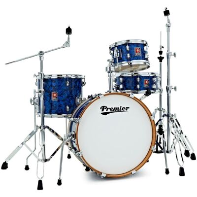 Premier Artist Heritage 20" 4pc Drum Kit Blue Pearl - Publicité Premier Artist Heritage 20" 4pc Drum Kit Blue Pearl - Publicité