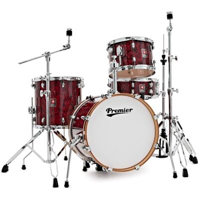 Premier Artist Heritage 18" 4pc Drum Kit Burgundy Pearl - Publicité Premier Artist Heritage 18" 4pc Drum Kit Burgundy Pearl - Publicité