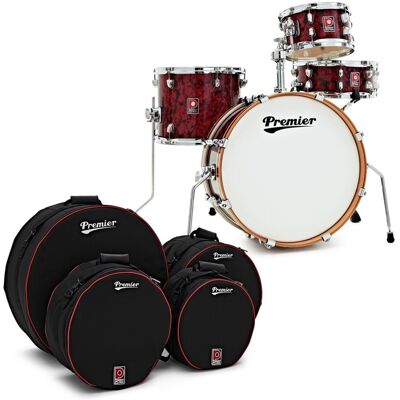 Premier Artist Heritage 20" 4pc Shell Pack Burgundy Pearl & Soft Case Set - Publicité Premier Artist Heritage 20" 4pc Shell Pack Burgundy Pearl & Soft Case Set - Publicité