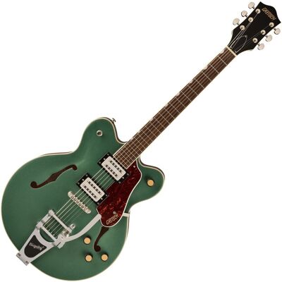 Gretsch G2622T Streamliner Center Block Double-Cut with Bigsby Steel Olive - Publicité Gretsch G2622T Streamliner Center Block Double-Cut with Bigsby Steel Olive - Publicité