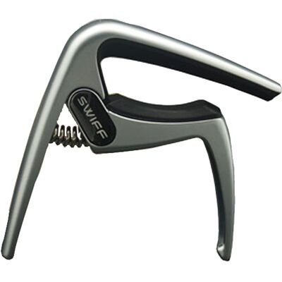 Swiff Zinc Alloy Guitar Capo Silver - Publicité Swiff Zinc Alloy Guitar Capo Silver - Publicité