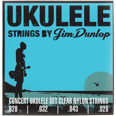 Dunlop Ukulele Concert Pro-4 String Set - Publicité Dunlop Ukulele Concert Pro-4 String Set - Publicité