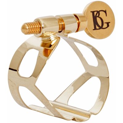 BG Soprano Saxophone Tradition Ligature 24K Gold Plated - Publicité BG Soprano Saxophone Tradition Ligature 24K Gold Plated - Publicité