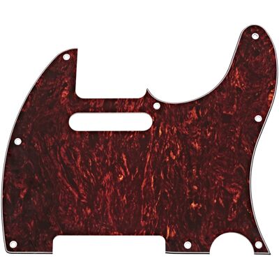 Gear4Music Guitarworks plaque de protection SS 8 trous écaille de tortue rouge - Publicité Gear4Music Guitarworks plaque de protection SS 8 trous écaille de tortue rouge - Publicité
