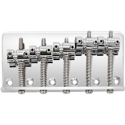 Gear4Music Guitarworks Bass Guitar Bridge 5-String Chrome - Publicité Gear4Music Guitarworks Bass Guitar Bridge 5-String Chrome - Publicité