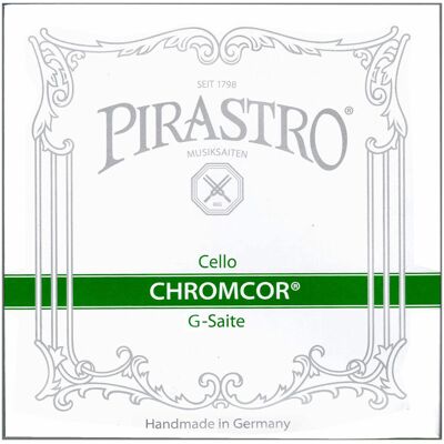 Pirastro Chromcor 1/4 - 1/8 Steel Cello G String Ball End - Publicité Pirastro Chromcor 1/4 - 1/8 Steel Cello G String Ball End - Publicité