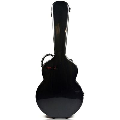 BAM 8004XL Hightech Arch Top 16" Guitar Case Black Carbon Look - Publicité BAM 8004XL Hightech Arch Top 16" Guitar Case Black Carbon Look - Publicité