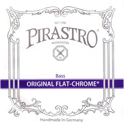 Pirastro 347020 Original Flat-Chrome 3/4 Double Bass String Set - Publicité Pirastro 347020 Original Flat-Chrome 3/4 Double Bass String Set - Publicité