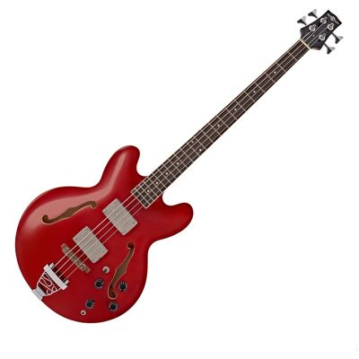Basse Semi-Acoustique San Francisco par Gear4music Red Wine - Publicité Basse Semi-Acoustique San Francisco par Gear4music Red Wine - Publicité