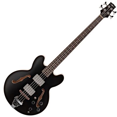 Basse Semi-Acoustique San Francisco par Gear4music Noir - Publicité Basse Semi-Acoustique San Francisco par Gear4music Noir - Publicité