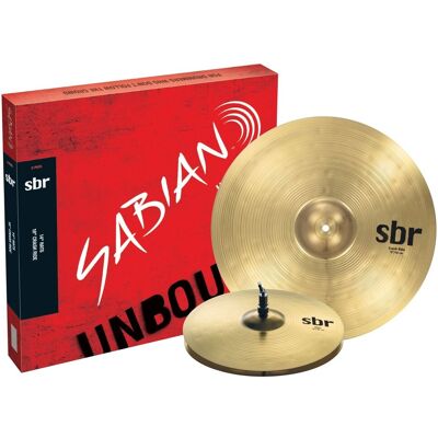 Sabian SBR Cymbal 2-Pack 14 Hi-Hats 18 Crash Ride Cymbals - Publicité Sabian SBR Cymbal 2-Pack 14 Hi-Hats 18 Crash Ride Cymbals - Publicité