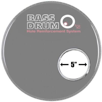 Bass Drum Os Sound Hole Ring Chrome 5 - Publicité Bass Drum Os Sound Hole Ring Chrome 5 - Publicité