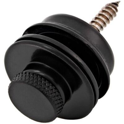 Gear4Music Guitarworks attache-courroie finition noire - Publicité Gear4Music Guitarworks attache-courroie finition noire - Publicité