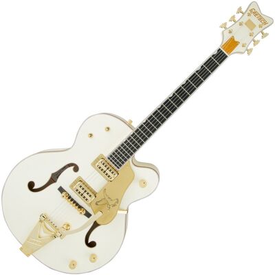 Gretsch G6136T-59 Vintage Select Edition 59 Falcon Hollow Body Vintage White Lacquer - Publicité Gretsch G6136T-59 Vintage Select Edition 59 Falcon Hollow Body Vintage White Lacquer - Publicité