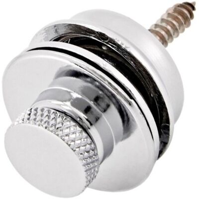 Gear4Music Guitarworks attache-courroie finition chrome - Publicité Gear4Music Guitarworks attache-courroie finition chrome - Publicité