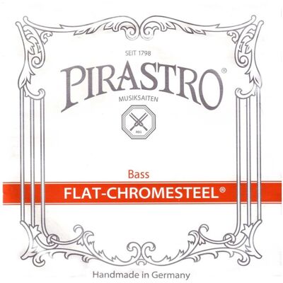 Pirastro Flat Chromesteel 3/4 Double Bass E String Ball End - Publicité Pirastro Flat Chromesteel 3/4 Double Bass E String Ball End - Publicité