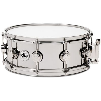 DW Drums Collectors Series 14" x 4.5" Stainless Steel Snare Drum - Publicité DW Drums Collectors Series 14" x 4.5" Stainless Steel Snare Drum - Publicité