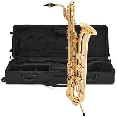 Saxophone Baryton Rosedale par Gear4music Doré - Publicité Saxophone Baryton Rosedale par Gear4music Doré - Publicité