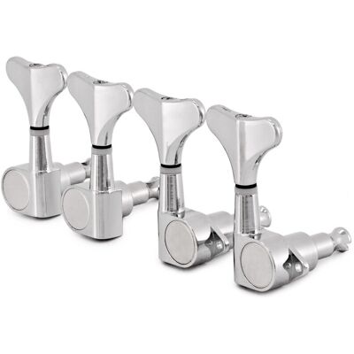 Gear4Music Guitarworks Bass Guitar Mini Machine Heads 2-a-side Chrome - Publicité Gear4Music Guitarworks Bass Guitar Mini Machine Heads 2-a-side Chrome - Publicité