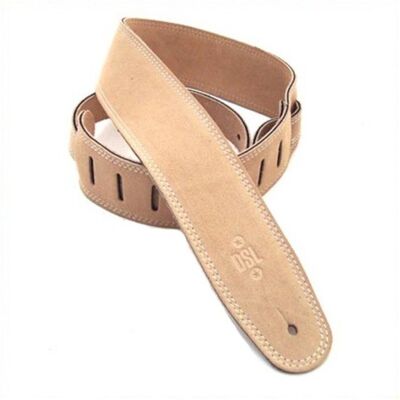 DSL Straps DSL SLS25 Triple Ply Suede 2.5" Guitar Strap Beige - Publicité DSL Straps DSL SLS25 Triple Ply Suede 2.5" Guitar Strap Beige - Publicité