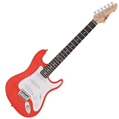 Guitare Électrique LA 3/4 par Gear4music Rouge - Publicité Guitare Électrique LA 3/4 par Gear4music Rouge - Publicité
