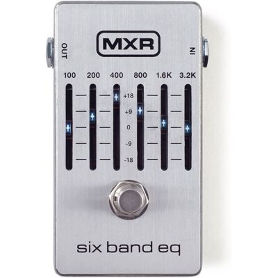 MXR M109S 6 Band EQ Silver - Publicité MXR M109S 6 Band EQ Silver - Publicité