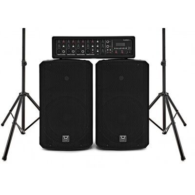 SubZero SZPA-410 Système de Sonorisation 175 W 10" avec Pieds - Publicité SubZero SZPA-410 Système de Sonorisation 175 W 10" avec Pieds - Publicité