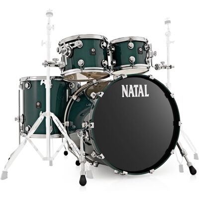 Natal Café Racer 22 Pack de 4 Fûts British Racing Green - Publicité Natal Café Racer 22 Pack de 4 Fûts British Racing Green - Publicité