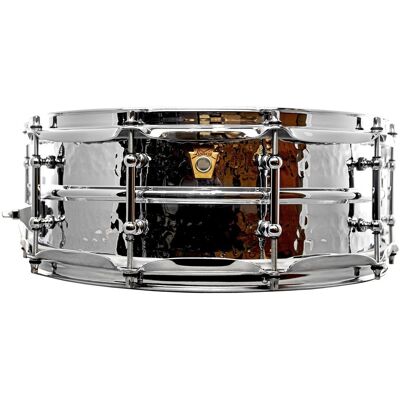 Ludwig LM400KT 14" x 5" Hammered Supraphonic Snare Drum - Publicité Ludwig LM400KT 14" x 5" Hammered Supraphonic Snare Drum - Publicité