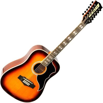Eko Guitars Eko Ranger XII VR 12-String Electro Acoustic Honey Burst - Publicité Eko Guitars Eko Ranger XII VR 12-String Electro Acoustic Honey Burst - Publicité
