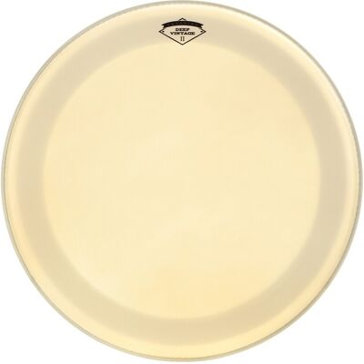Aquarian Deep Vintage II 22" Bass Drum Head w/Muffle Ring - Publicité Aquarian Deep Vintage II 22" Bass Drum Head w/Muffle Ring - Publicité