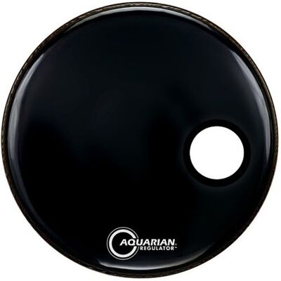 Aquarian Regulator 18 Resonant Ported Bass Drum Head - Publicité Aquarian Regulator 18 Resonant Ported Bass Drum Head - Publicité
