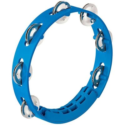Nino by Meinl 8" ABS Tambourine 1 row Sky Blue - Publicité Nino by Meinl 8" ABS Tambourine 1 row Sky Blue - Publicité