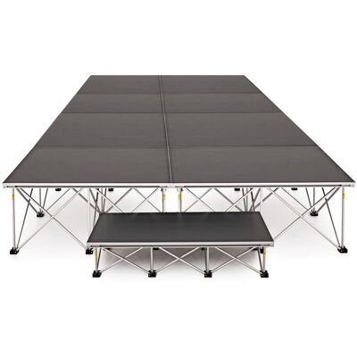 Kit de Scène Portable par Gear4music 2 m x 4 m x 40 cm - Publicité Kit de Scène Portable par Gear4music 2 m x 4 m x 40 cm - Publicité