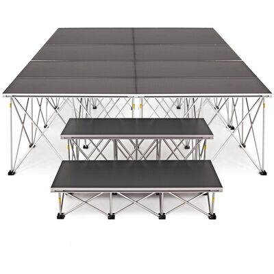Kit de Scène Portable par Gear4music 2 m x 4 m x 60 cm - Publicité Kit de Scène Portable par Gear4music 2 m x 4 m x 60 cm - Publicité
