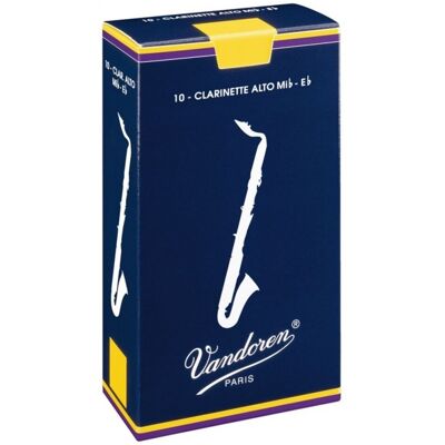 Vandoren Traditional Alto Clarinet Reeds 2.5 (10 Pack) - Publicité Vandoren Traditional Alto Clarinet Reeds 2.5 (10 Pack) - Publicité