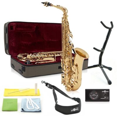 Pack avec Saxophone Alto Professionnel Rosedale par Gear4music - Publicité Pack avec Saxophone Alto Professionnel Rosedale par Gear4music - Publicité
