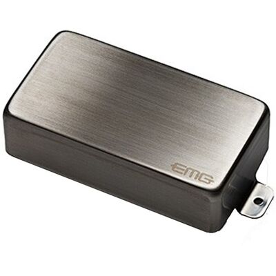 EMG 81 Humbucker Pickup Brushed Black Chrome - Publicité EMG 81 Humbucker Pickup Brushed Black Chrome - Publicité